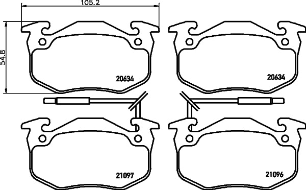 NF PARTS Комплект тормозных колодок, дисковый тормоз NF0018941